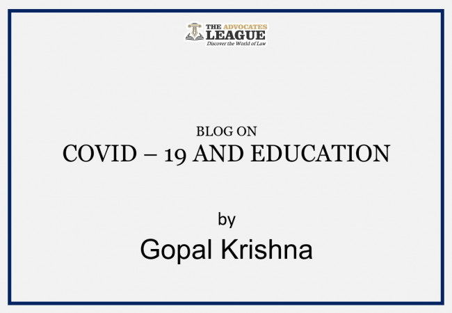 COVID – 19 AND EDUCATION