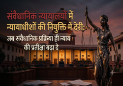 संवैधानिक न्यायालयों में न्यायाधीशों की नियुक्ति में देरी: जब संवैधानिक प्रक्रिया ही न्याय की प्रतीक्षा बढ़ा दे