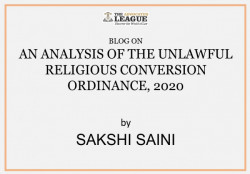 AN ANALYSIS OF THE UNLAWFUL RELIGIOUS CONVERSION ORDINANCE, 2020