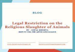 Legal Restriction on the Religious Slaughter of Animals